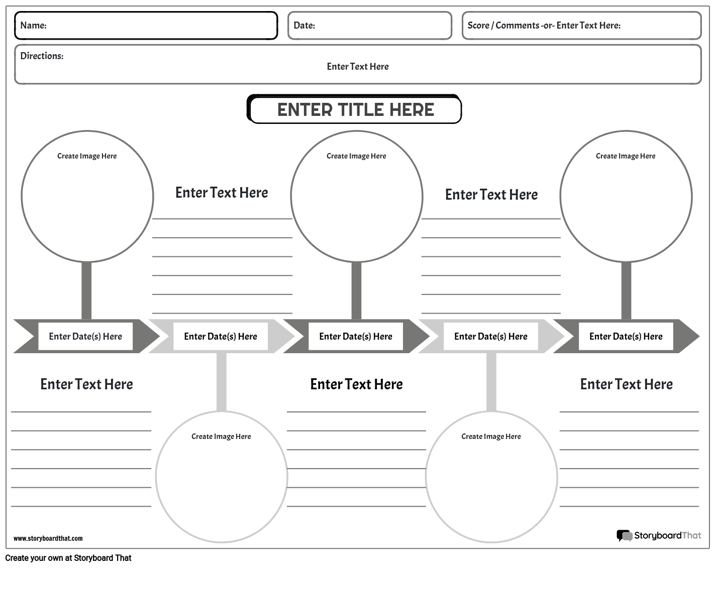 Blank Timeline Printables Squarehead Teachers Worksheets Library