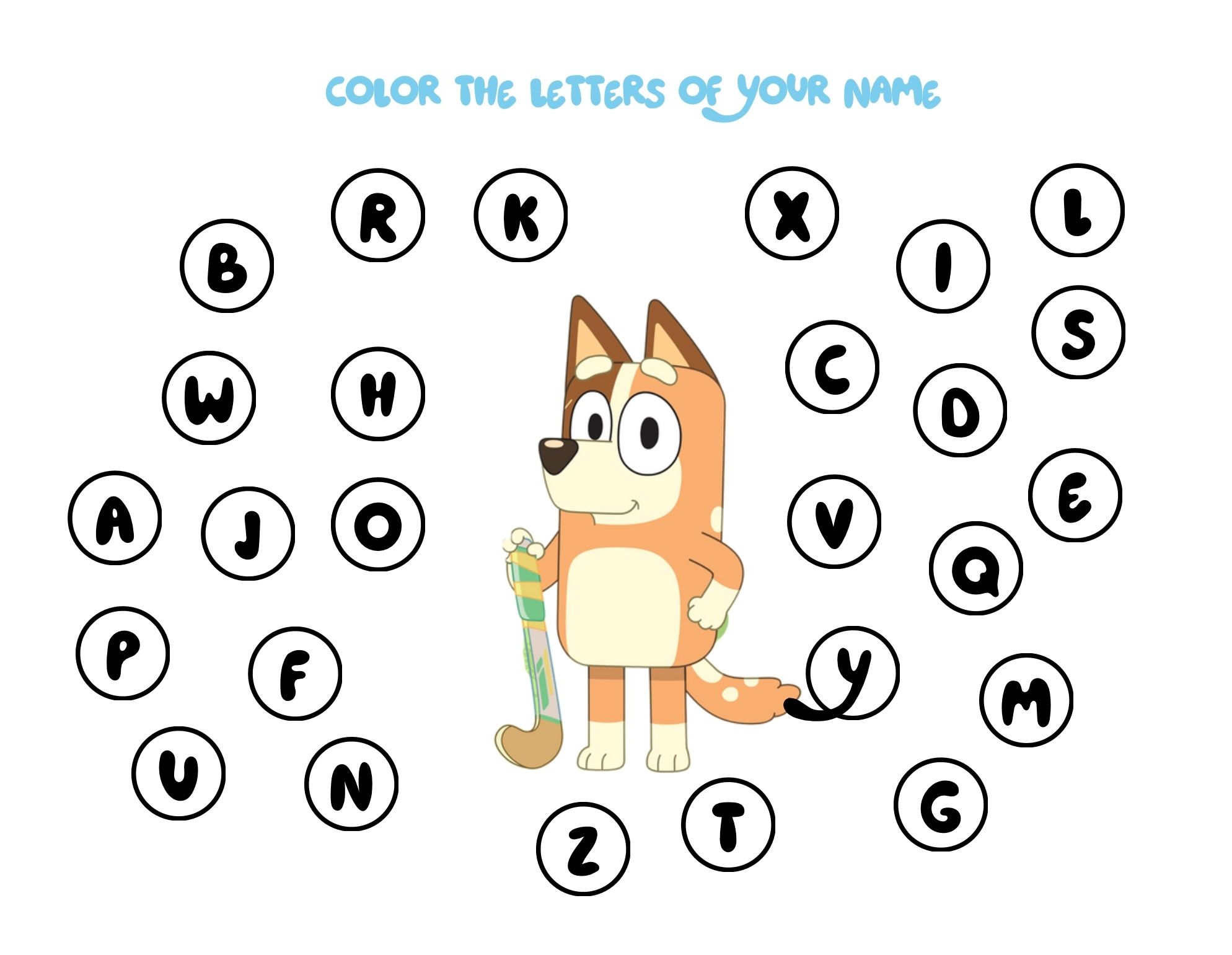 Bluey Activity Book Bluey Worksheets Bluey BLUEY Preschool Worksheets By Thescooliodigitalprint Raket PH