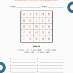 Boggle Board Worksheet Template In Word Pages PDF Google Docs Download Template