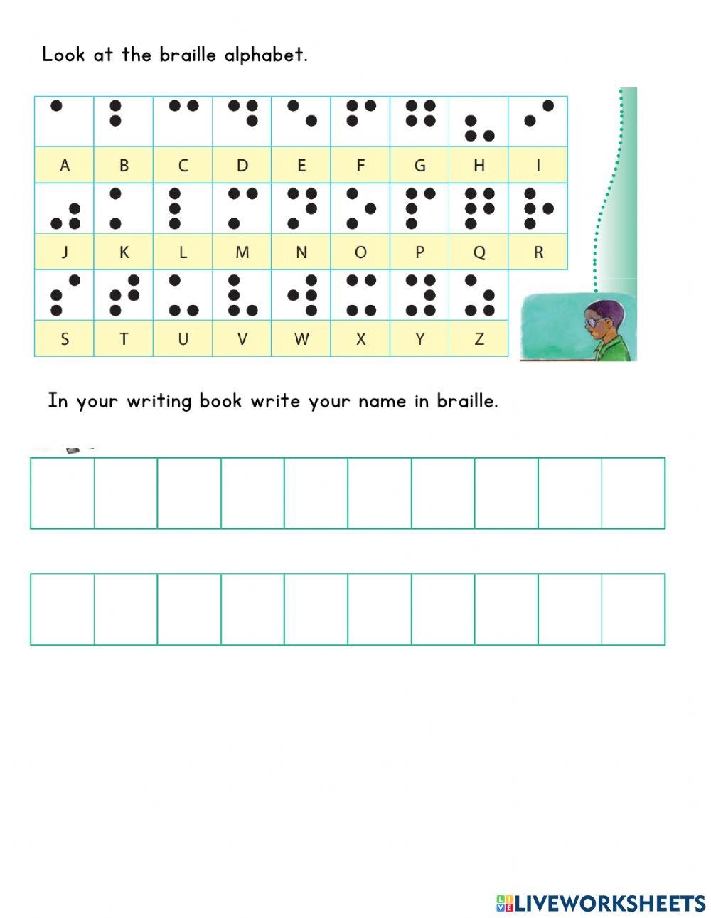 Braille Activity Live Worksheets Worksheets Library Braille Activity Live Worksheets Worksheets Library