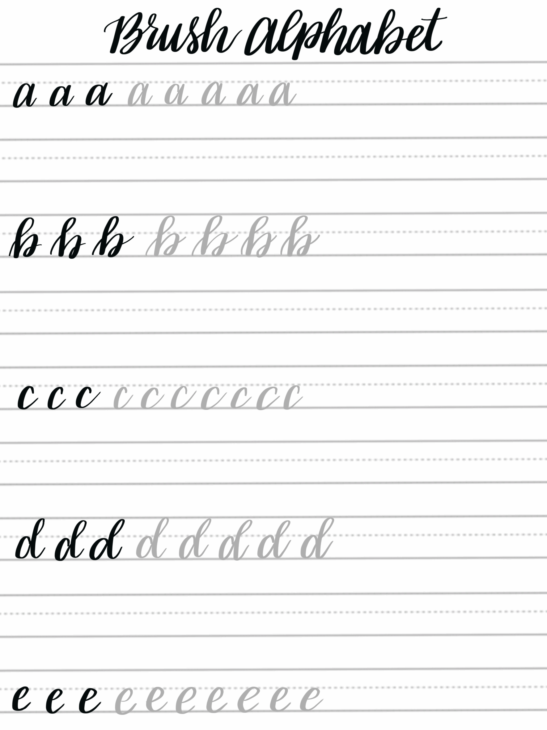 Free Printable Calligraphy Worksheets Free Printable Calligraphy Worksheets
