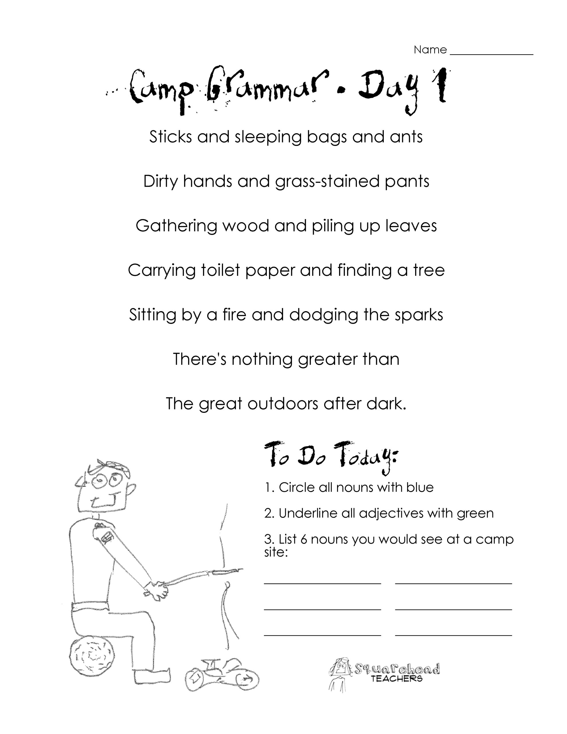 English Grammar Worksheets Free Printables