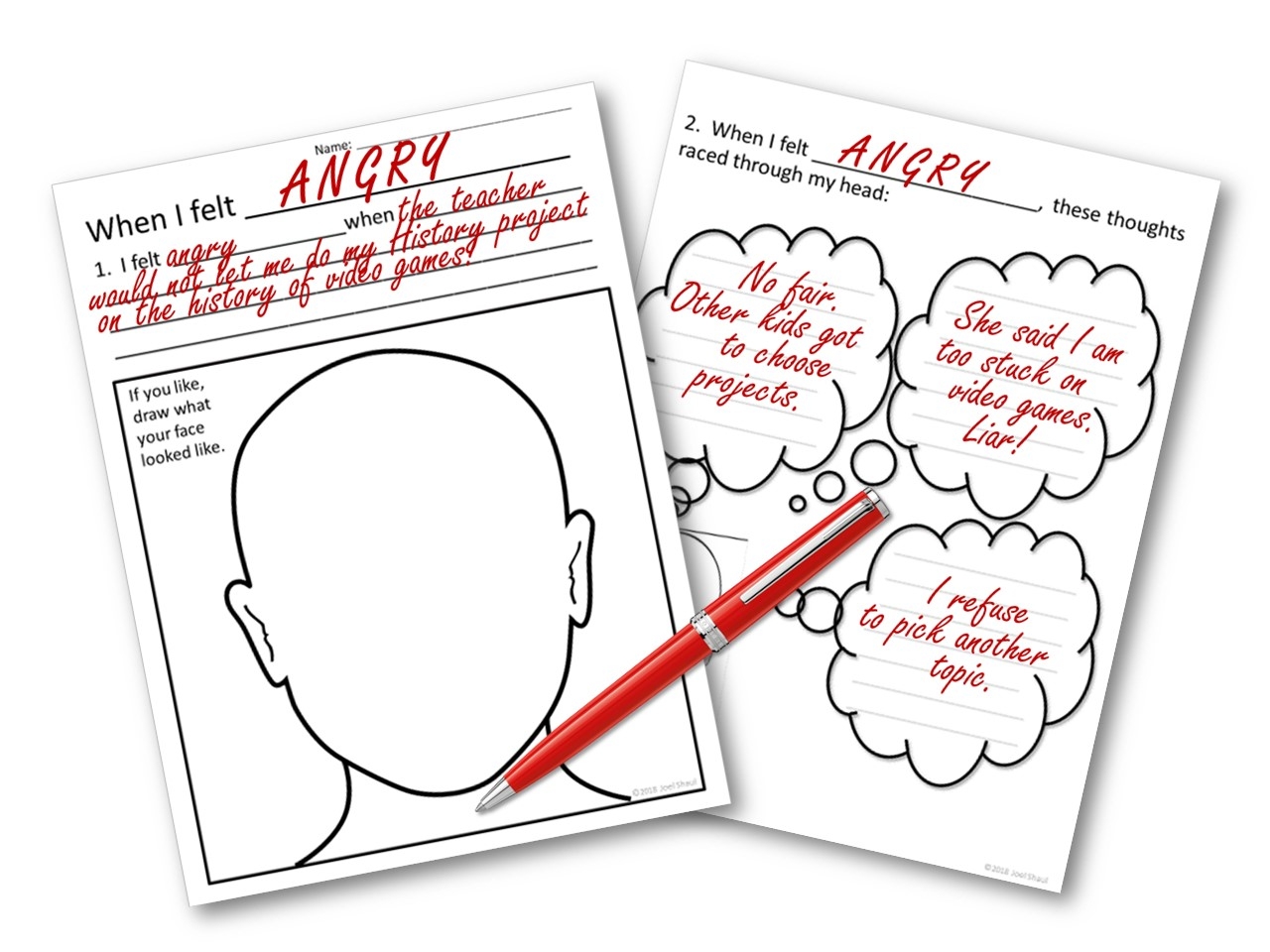 Anger Management Worksheets Free Printable