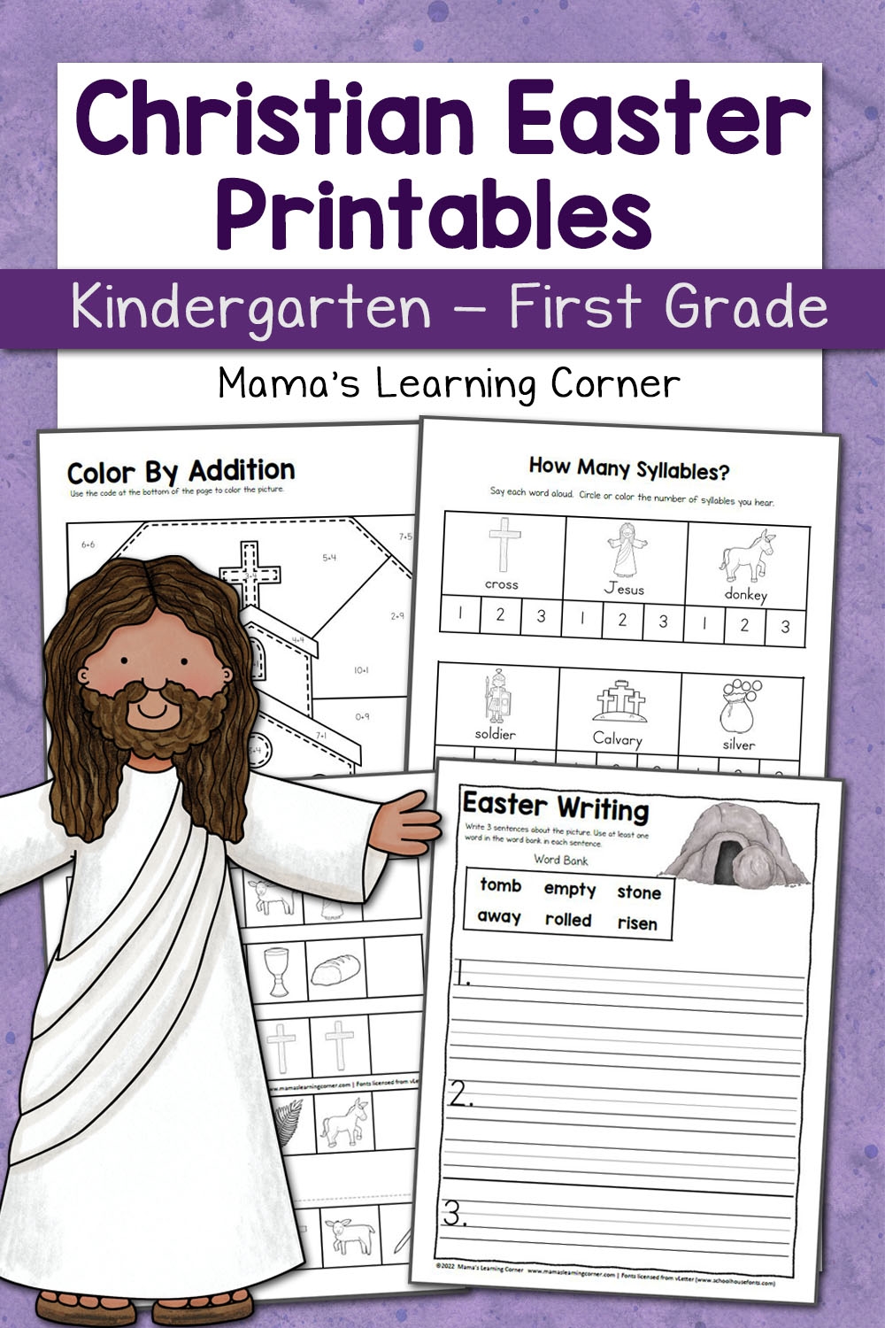 Christian Easter Worksheets For Kindergarten And 1st Grade Mamas Learning Corner