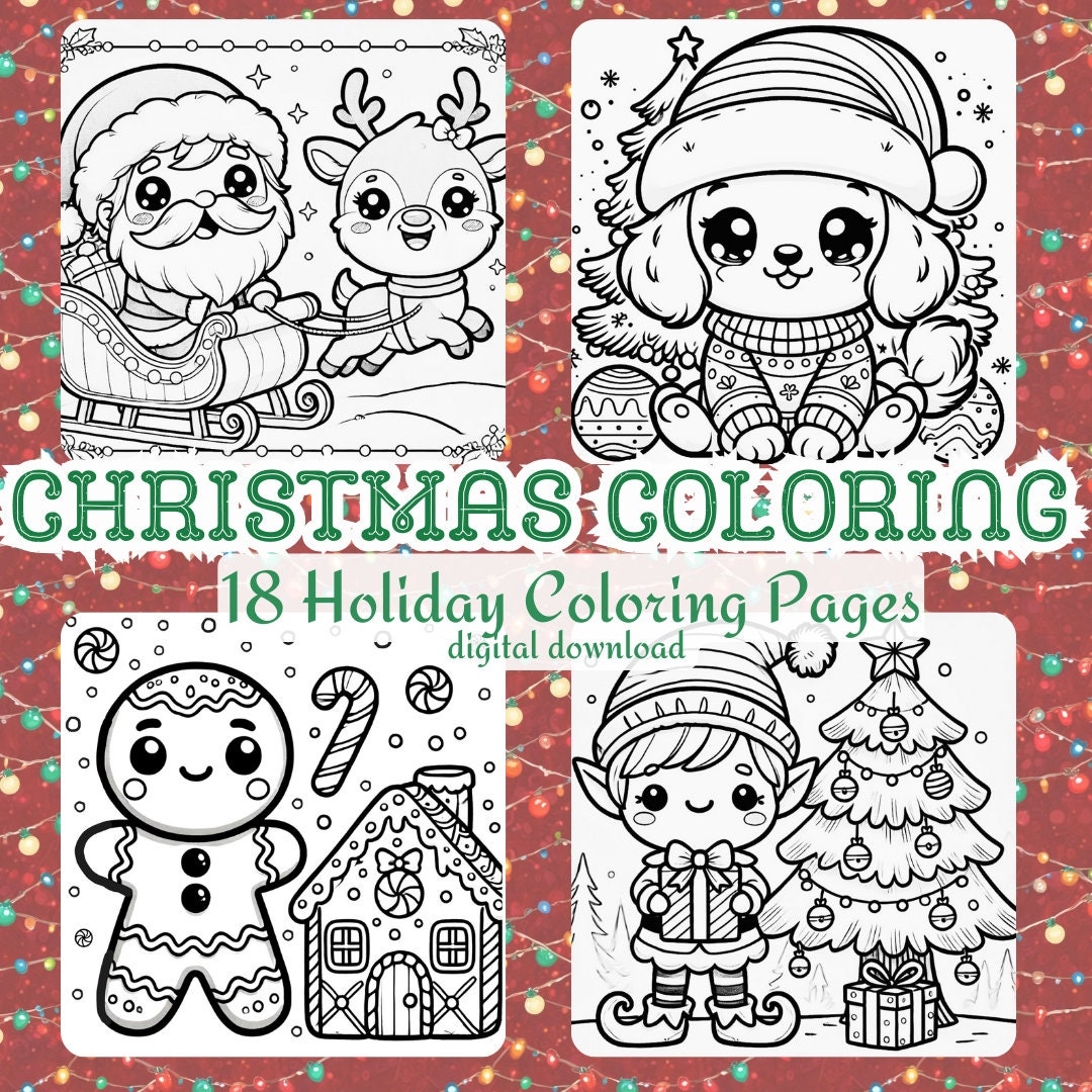 Free Printable Holiday Coloring Worksheets Free Printable Holiday Coloring Worksheets