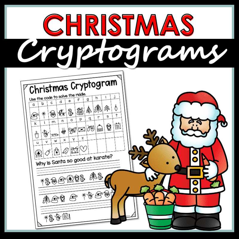 Christmas Cryptograms FREEBIE Teachie Tings Time Saving 
