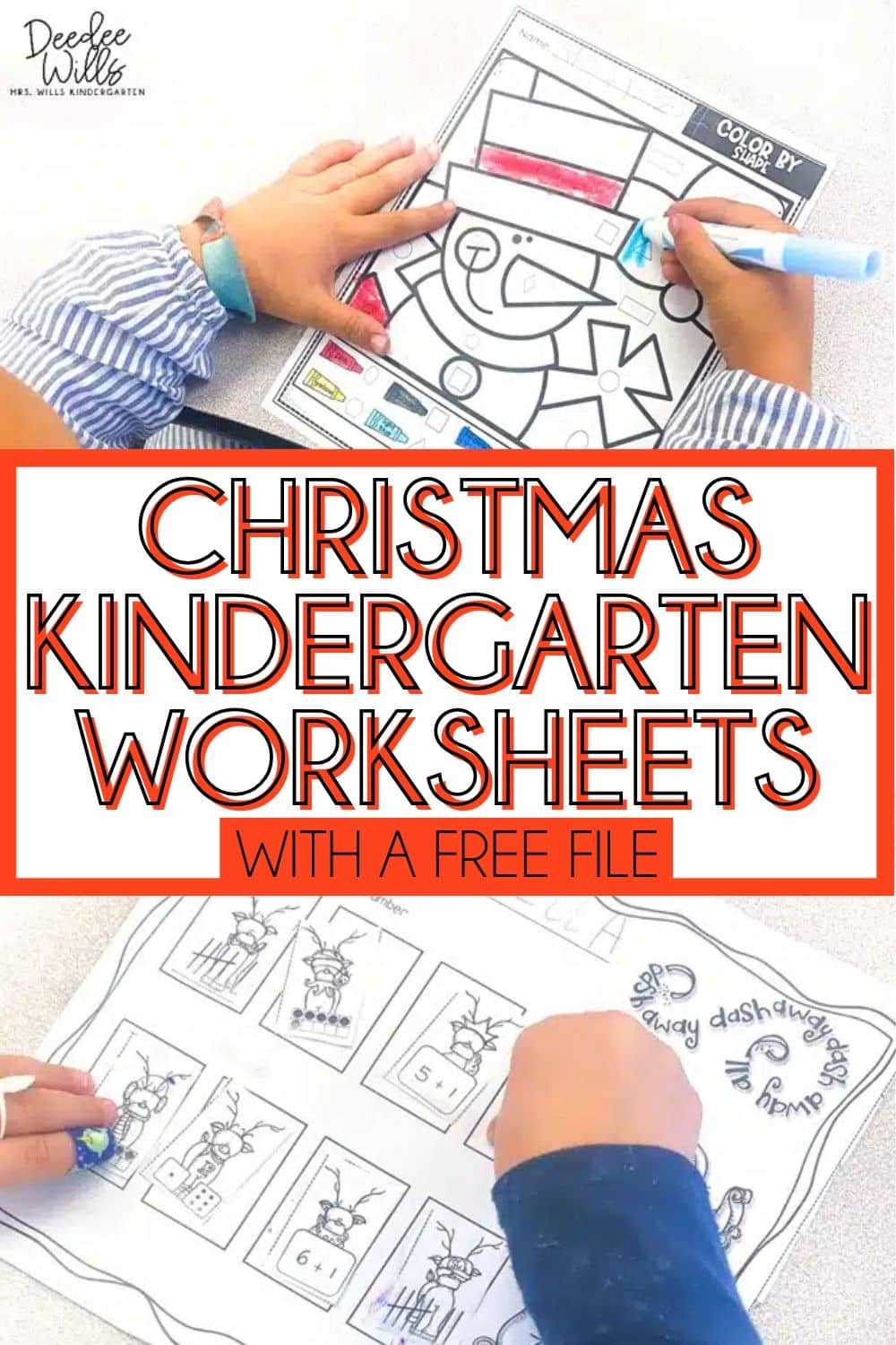 Christmas Kindergarten Worksheets And A Free File Christmas Kindergarten Worksheets And A Free File