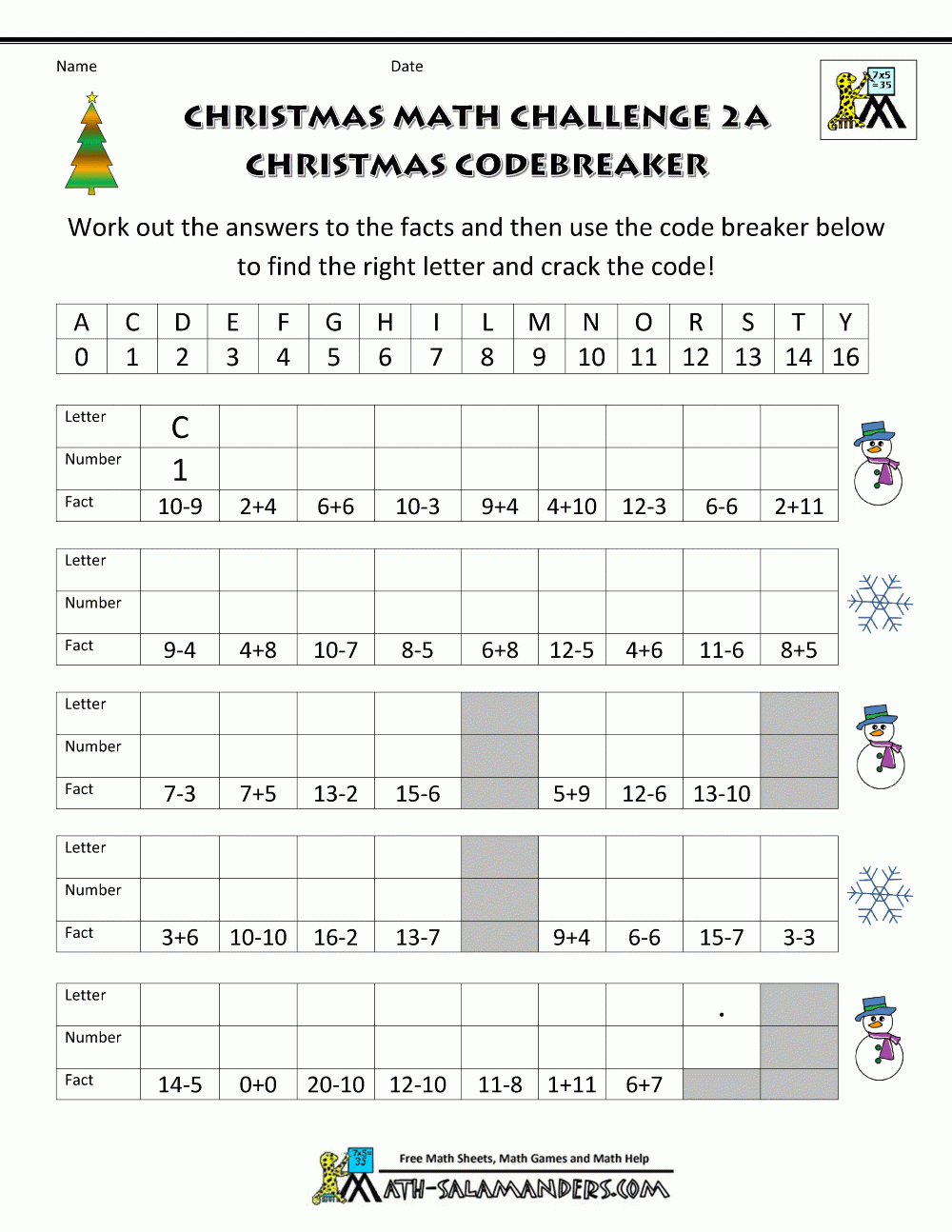 Christmas Maths Worksheets Christmas Maths Worksheets