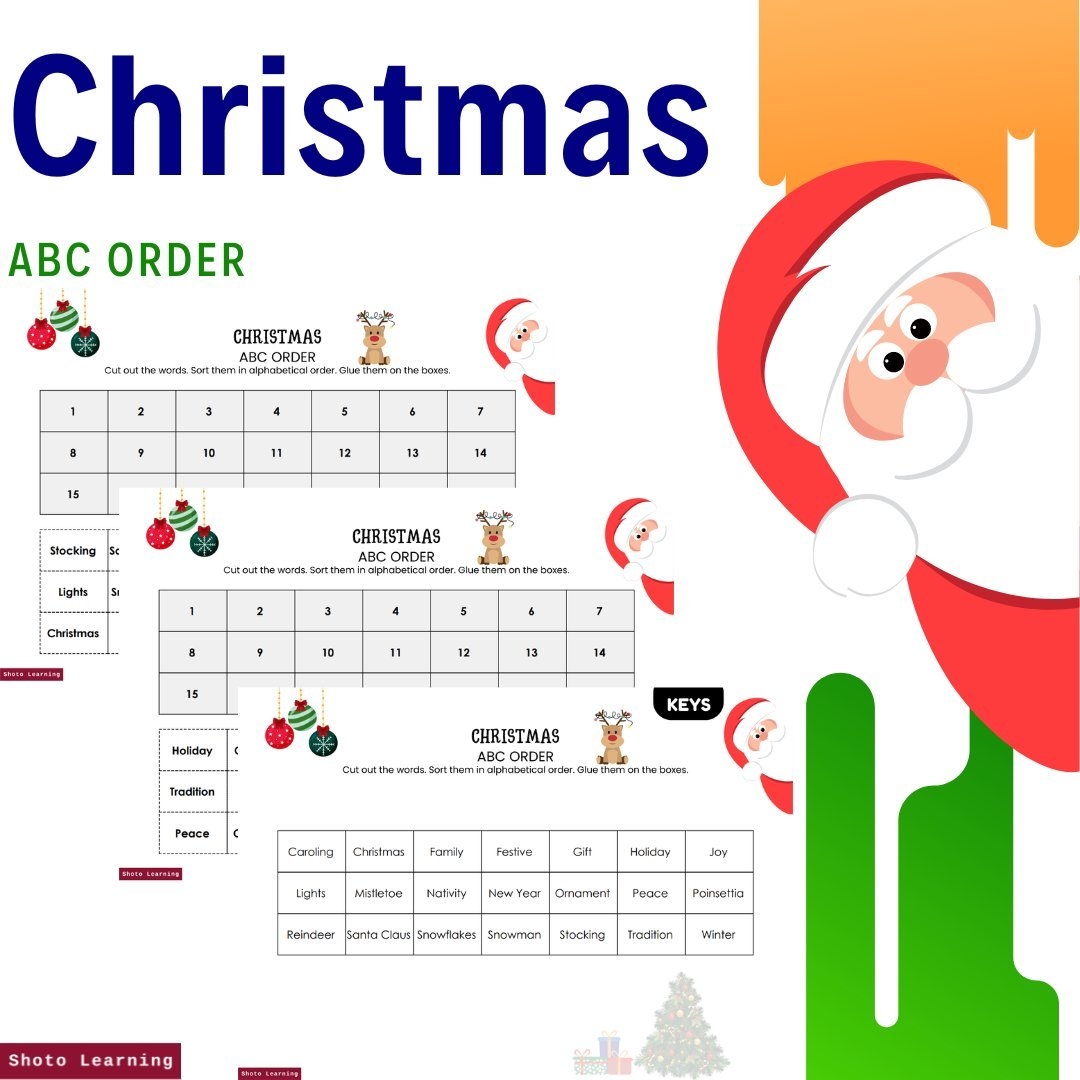 Christmas Worksheet Bundle 10 Fun Activities Free Bonuses 