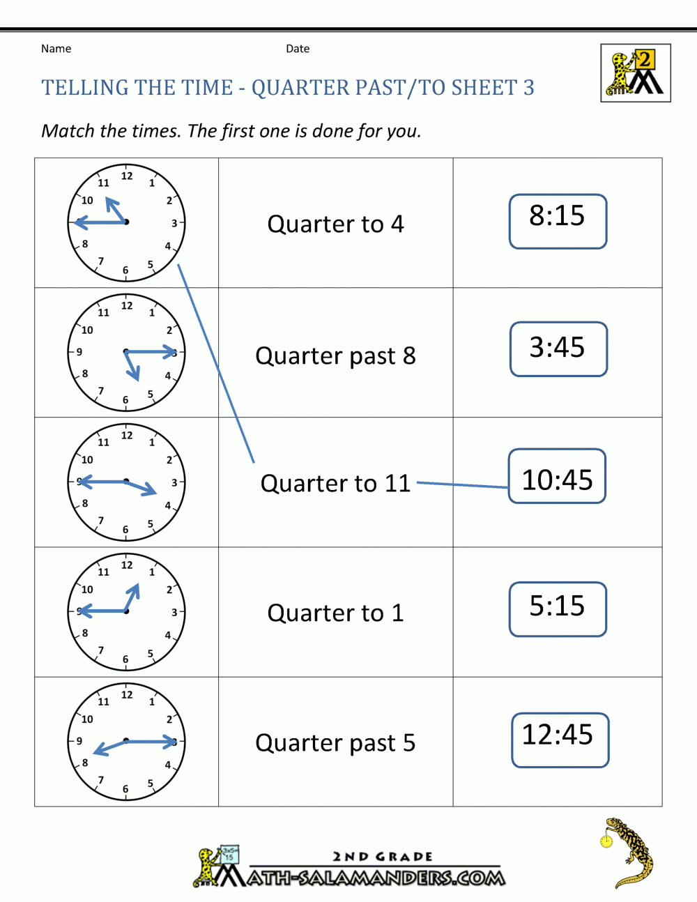 Free Printable Clock Worksheets Grade 2 Free Printable Clock Worksheets Grade 2