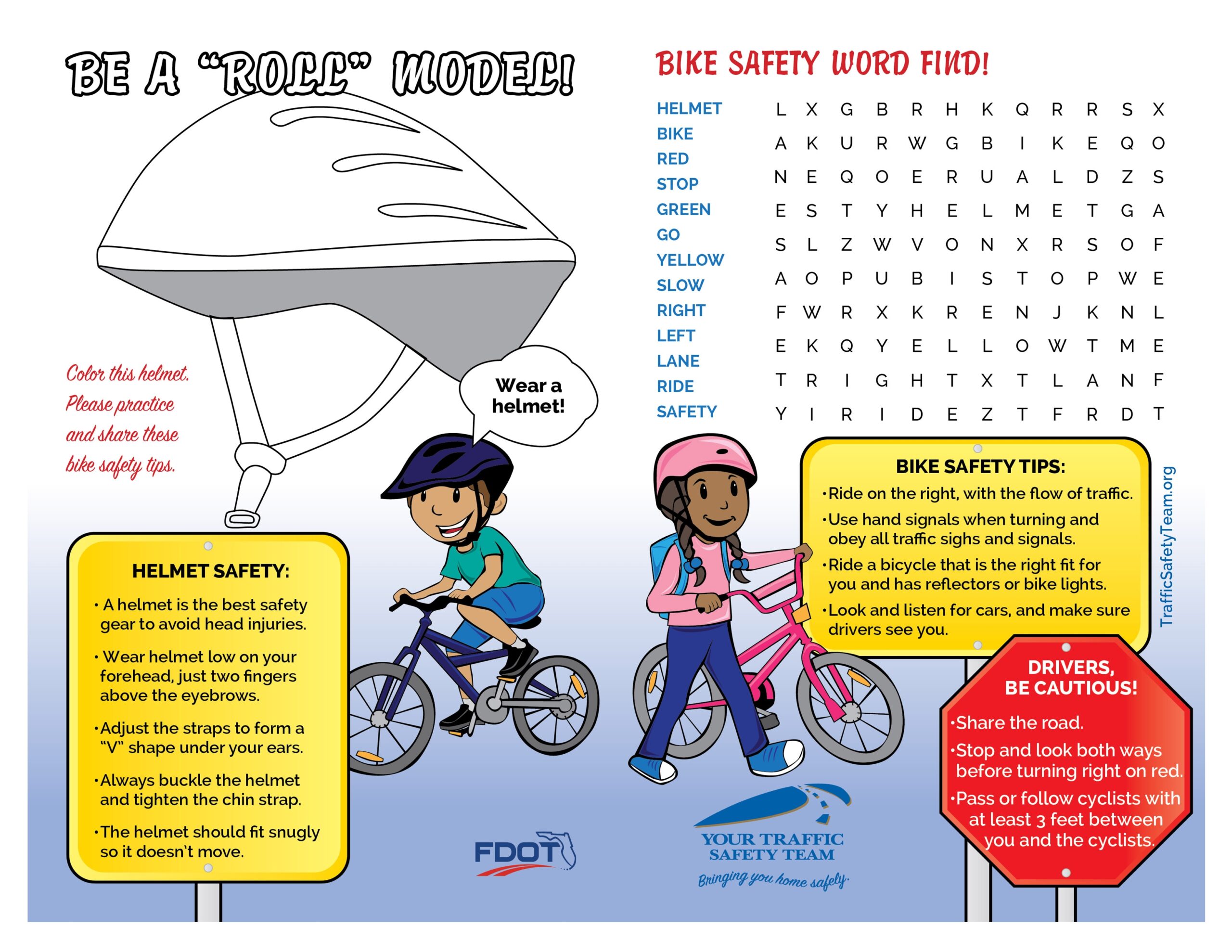 Coloring Page Archives Traffic Safety Team