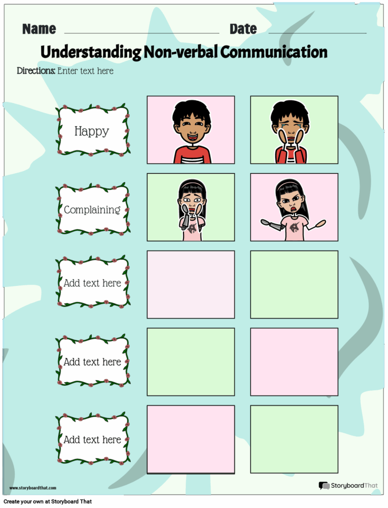 Communication Worksheets For Effective Learning
