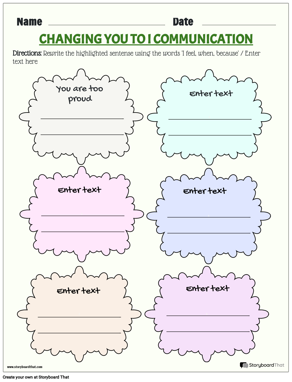 Communication Worksheets For Effective Learning