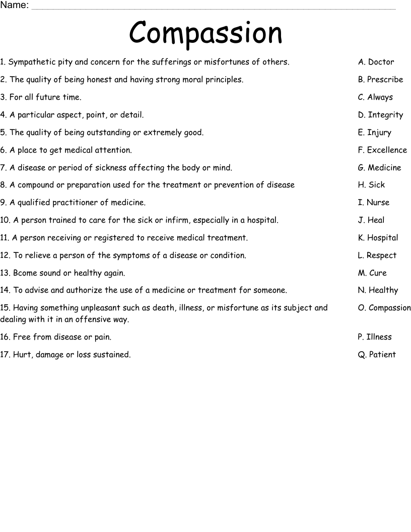 Free Printable Worksheets About Compassion Free Printable Worksheets About Compassion