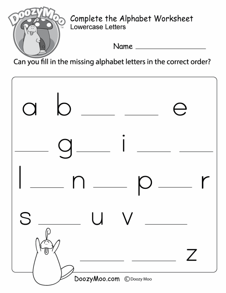 Free Printable Alphabet Practice Worksheets Pdf - Printable Worksheets
