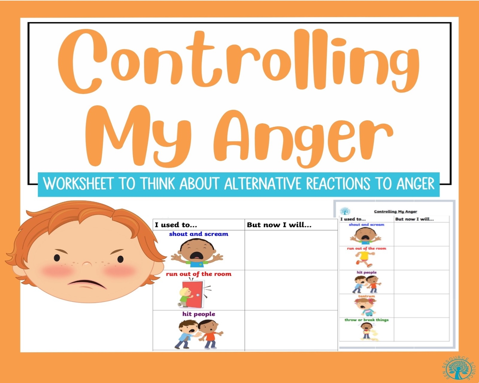 Controlling My Anger Worksheet Made By Teachers