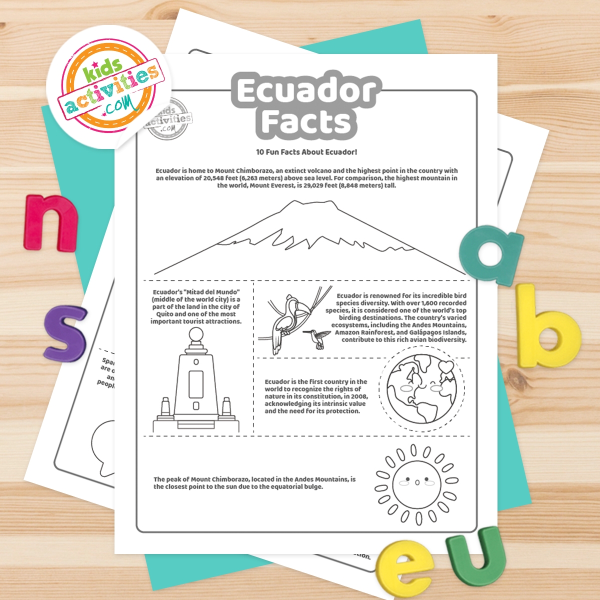 Cool Ecuador Facts Coloring Pages Kids Activities Blog