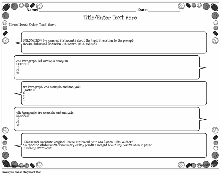 Critical Analysis Essay Outline Template StoryboardThat