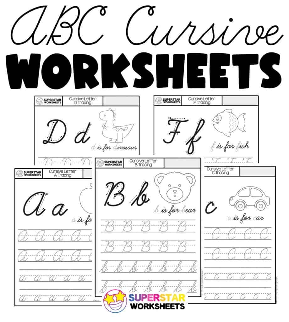 Free Printable Cursive Tracing Worksheets