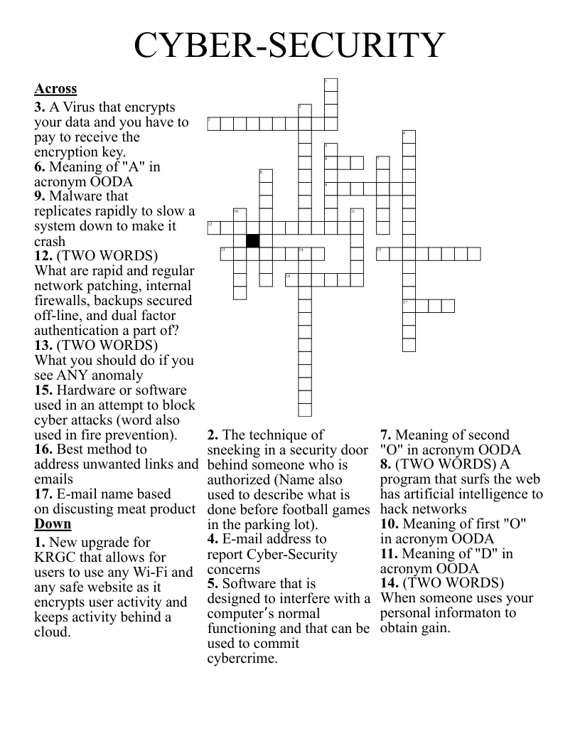 Cyber Security Word Search WordMint Cyber Security Word Search WordMint