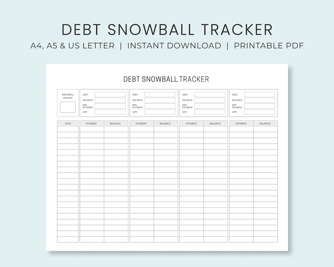 Free Printable Debt Payoff Worksheet