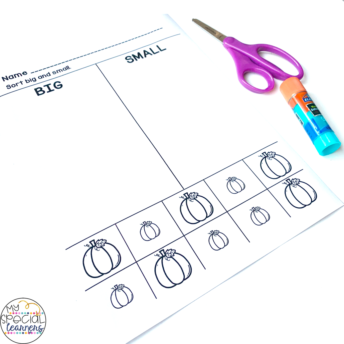 Differentiated Fall Math Worksheets For Elementary Special Education My Special Learners