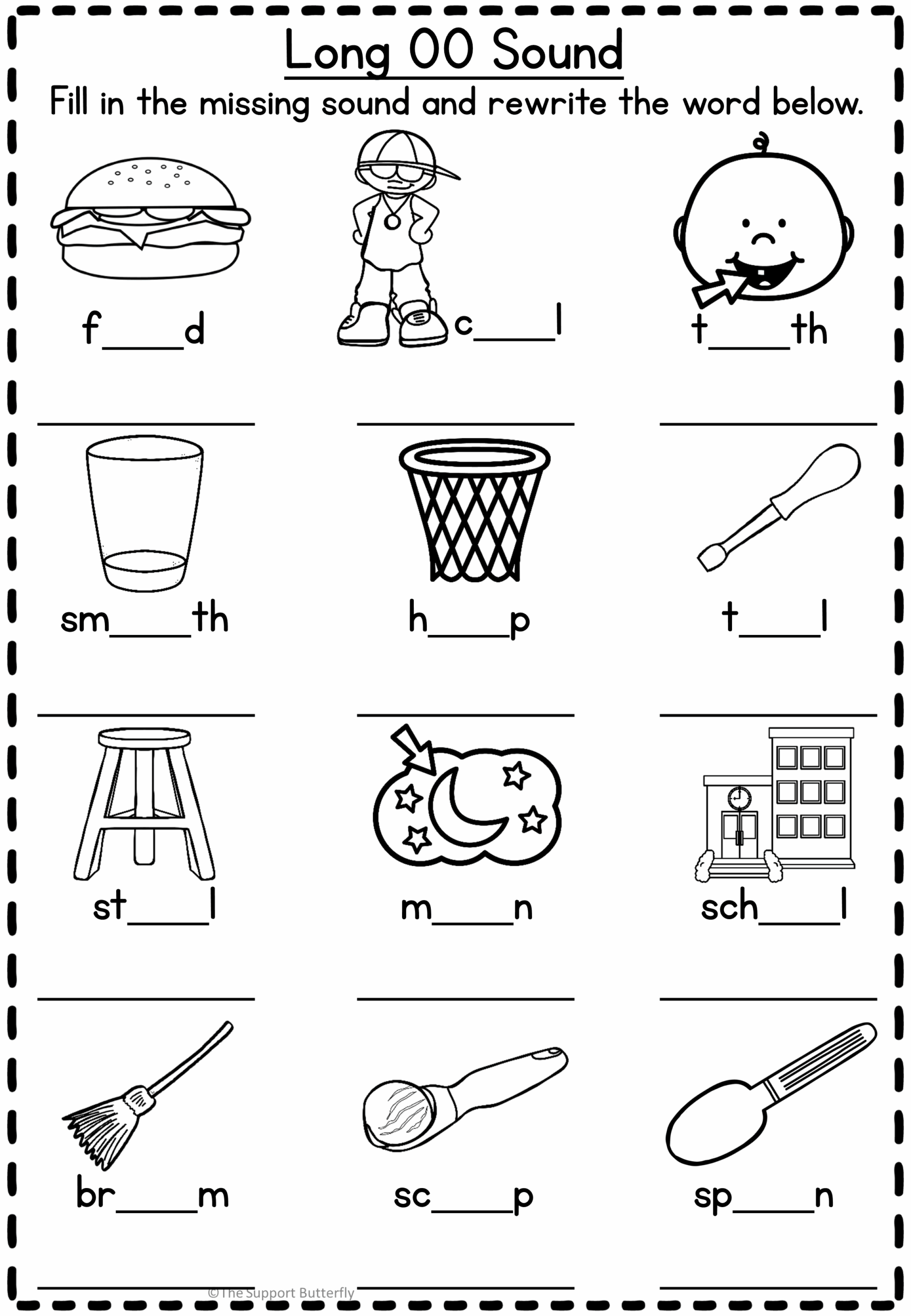 Free Printable Diphthong Worksheets