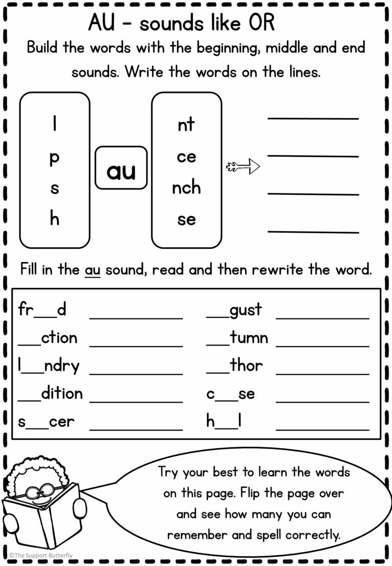 Diphthong Worksheet Freebie Made By Teachers