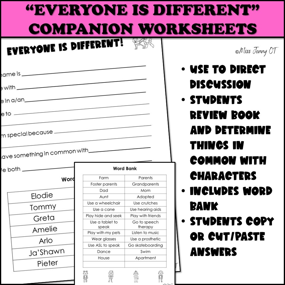 Diversity Inclusion And Disability Awareness PowerPoint And Book Miss Jenny OT Diversity Inclusion And Disability Awareness PowerPoint And Book Miss Jenny OT