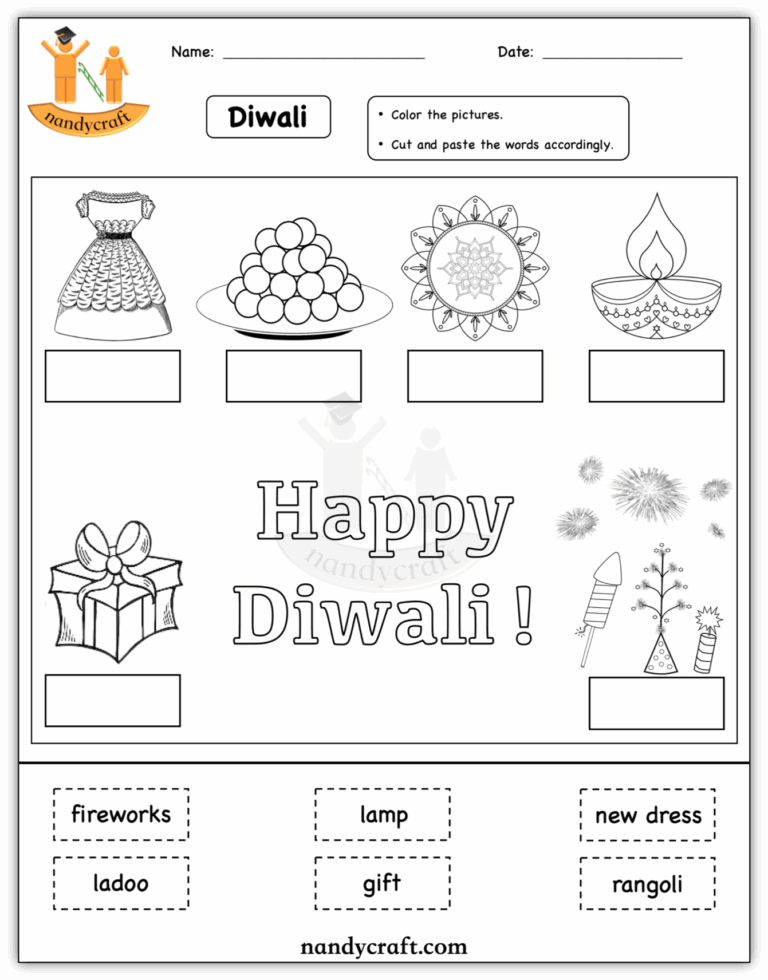 Diwali Cut And Paste NandyCraft