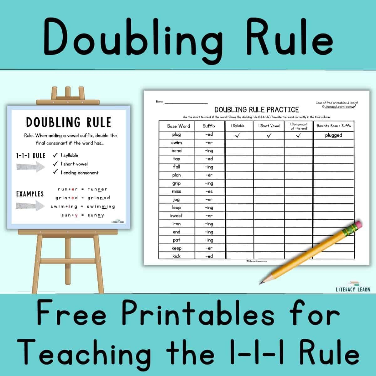 Doubling Rule Free Printables For Teaching Spelling Literacy Learn Doubling Rule Free Printables For Teaching Spelling Literacy Learn