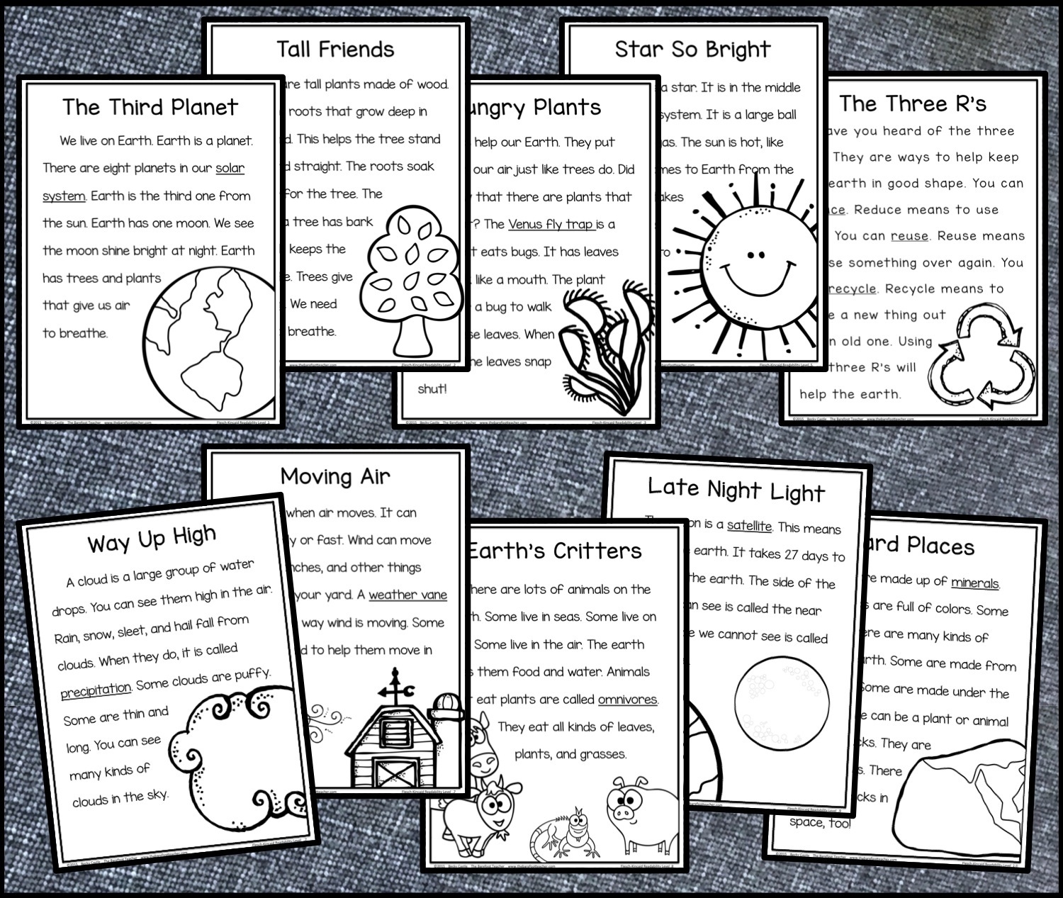 Earth Day Reading Comprehension Pack Plus A FREE DOWNLOAD The  Earth Day Reading Comprehension Pack Plus A FREE DOWNLOAD The