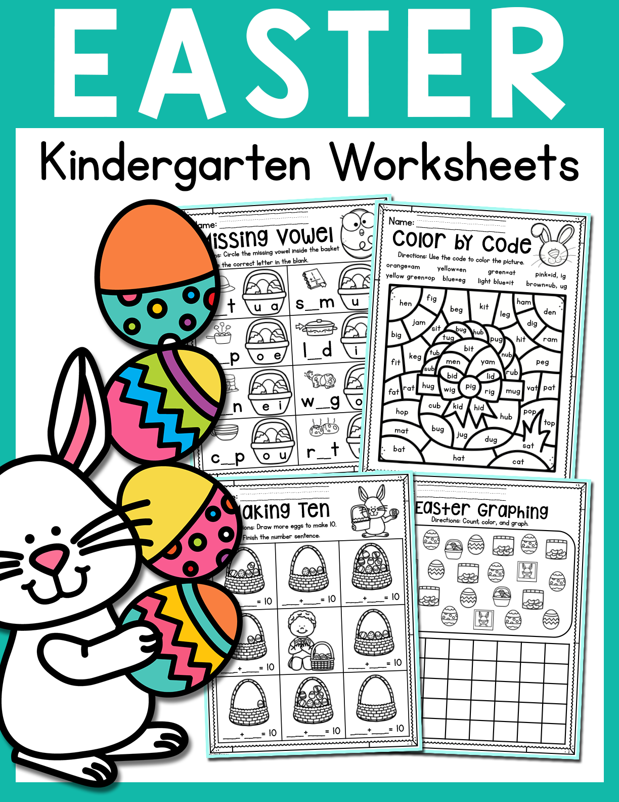 Easter Kindergarten Worksheets April