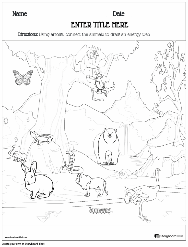 Ecosystems Worksheets For Kids Free Printable Templates