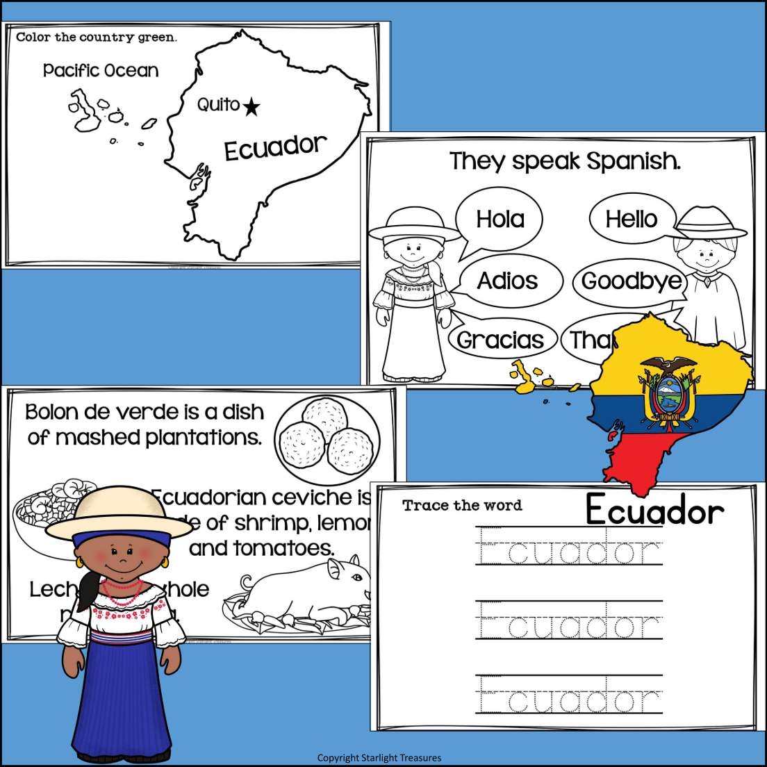 Ecuador Mini Book For Early Readers A Country Study