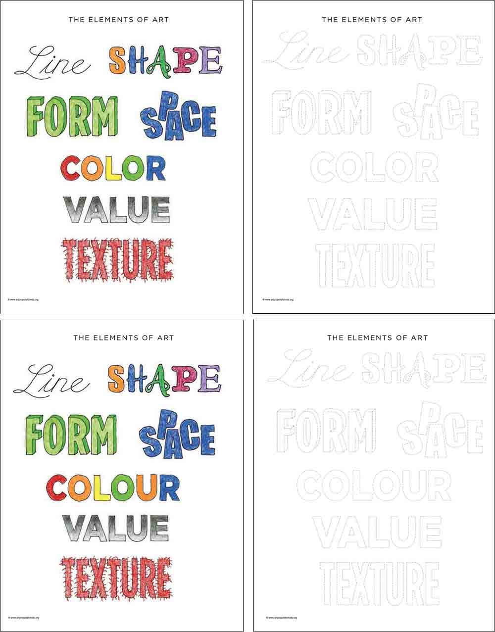 Free Printable Elements Of Art Worksheets