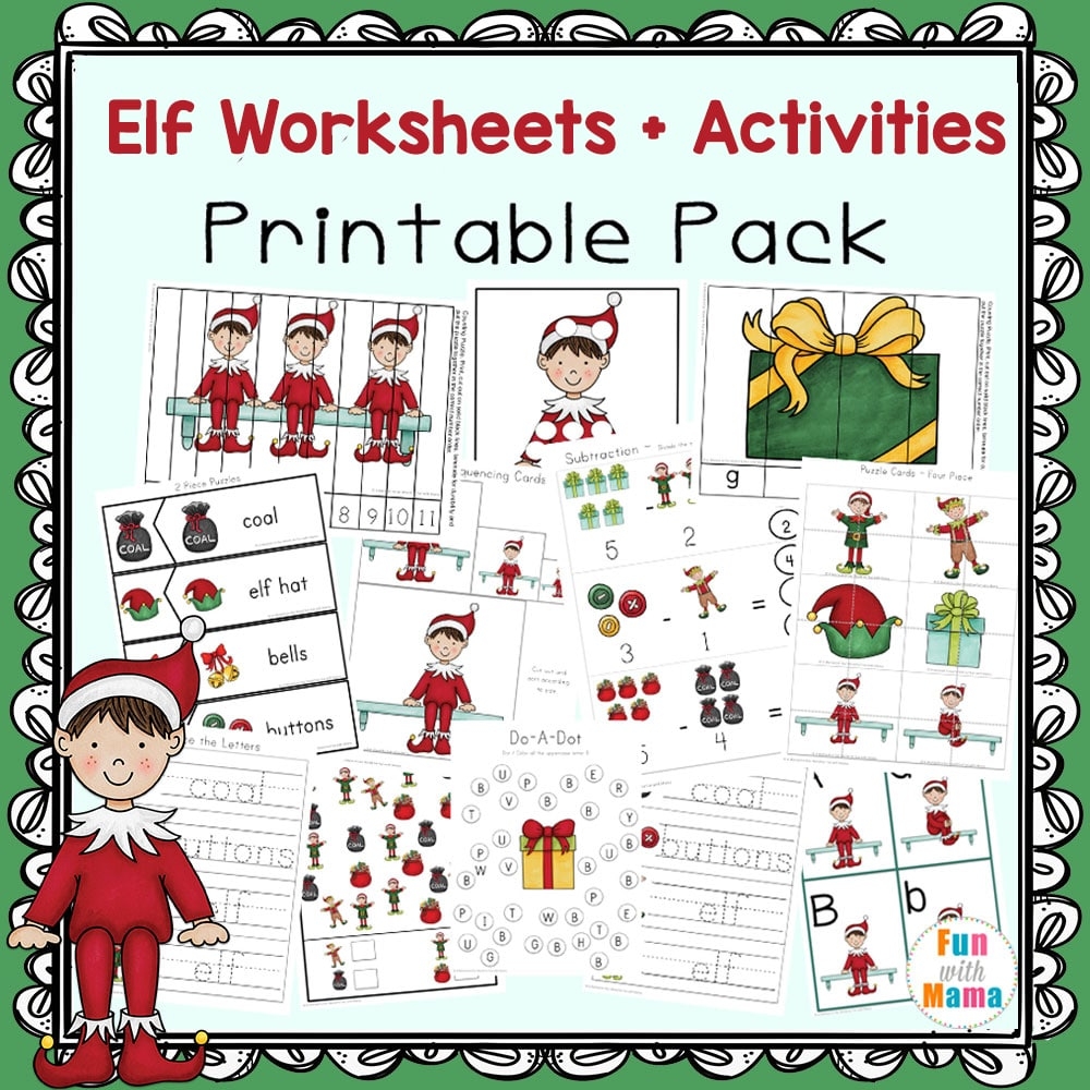 Free Printable Elf Worksheets