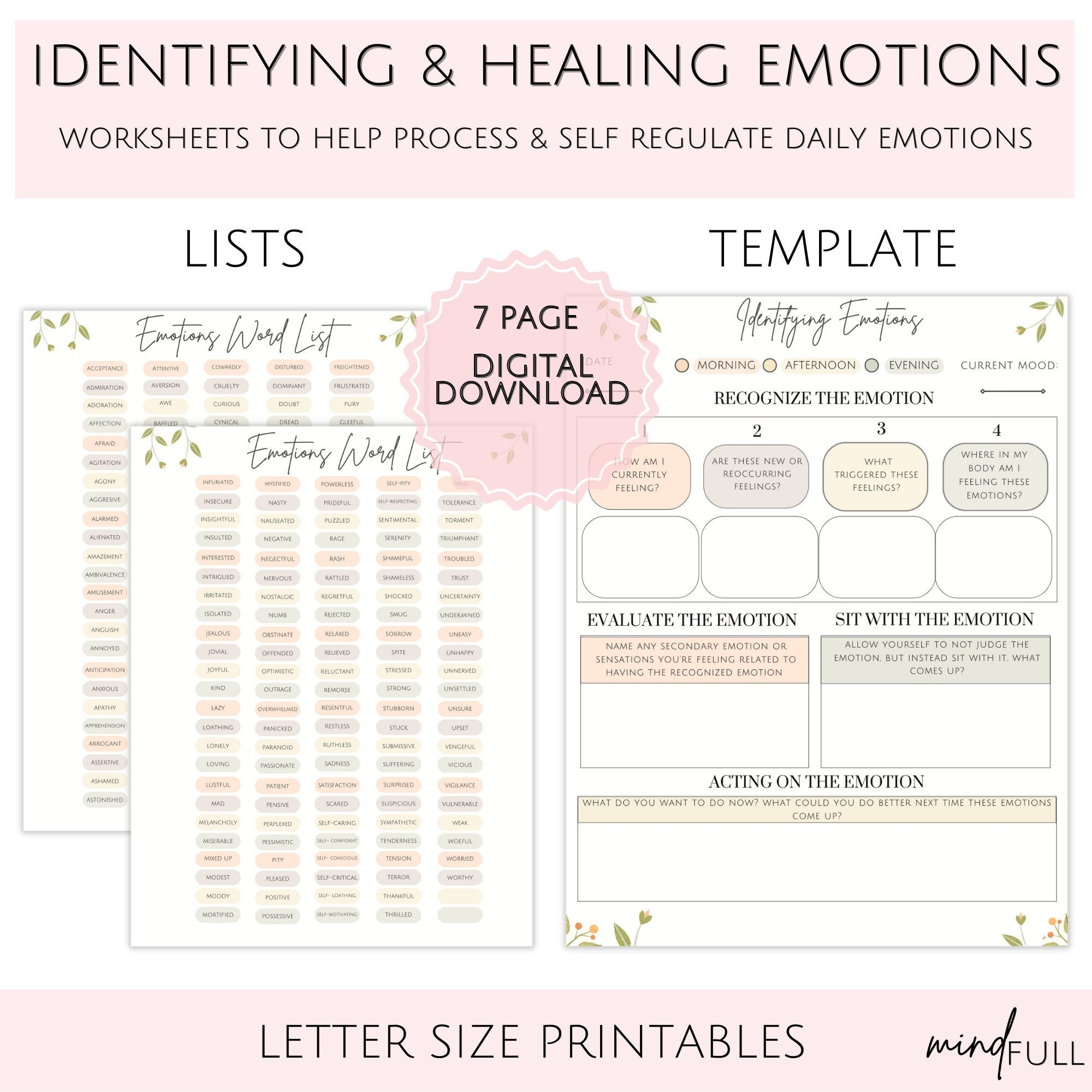 Emotional Healing Self Regulation Printable Emotion List Emotional Regulation Worksheets DBT Mental Health Printable Therapy Tool Etsy Emotional Healing Self Regulation Printable Emotion List Emotional Regulation Worksheets DBT Mental Health Printable Therapy Tool Etsy