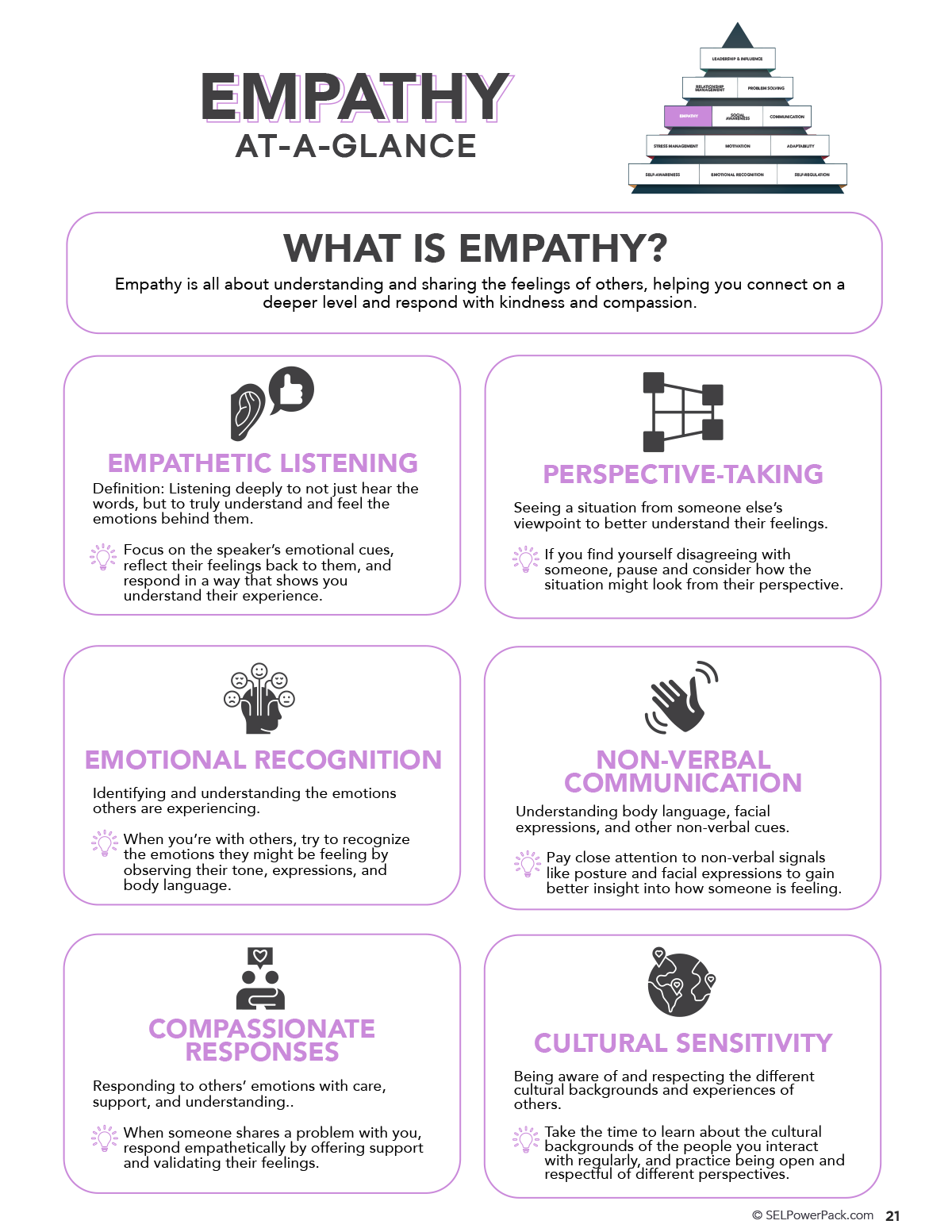 Emotional Intelligence At A Glance SEL Power Pack Trial Social 