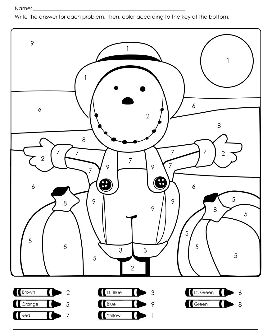 Free Printable Fall Worksheets For Preschoolers