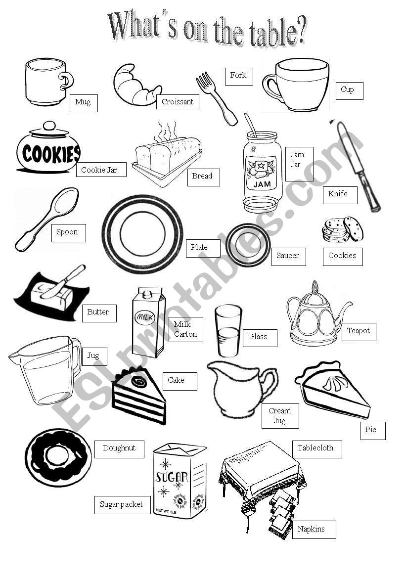 English Tea Vocabulary ESL Worksheet By Nanadia
