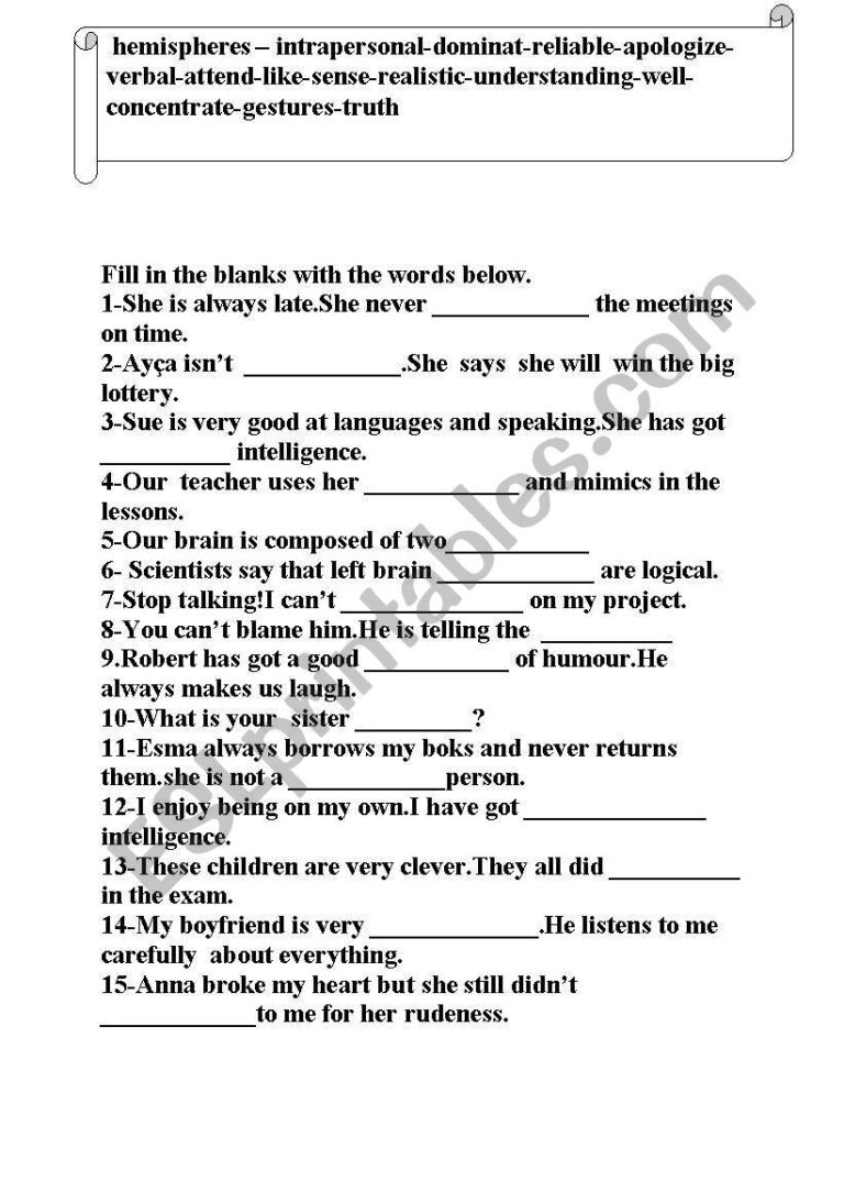 English Worksheets Vocabulary For 8th Graders Worksheets Library
