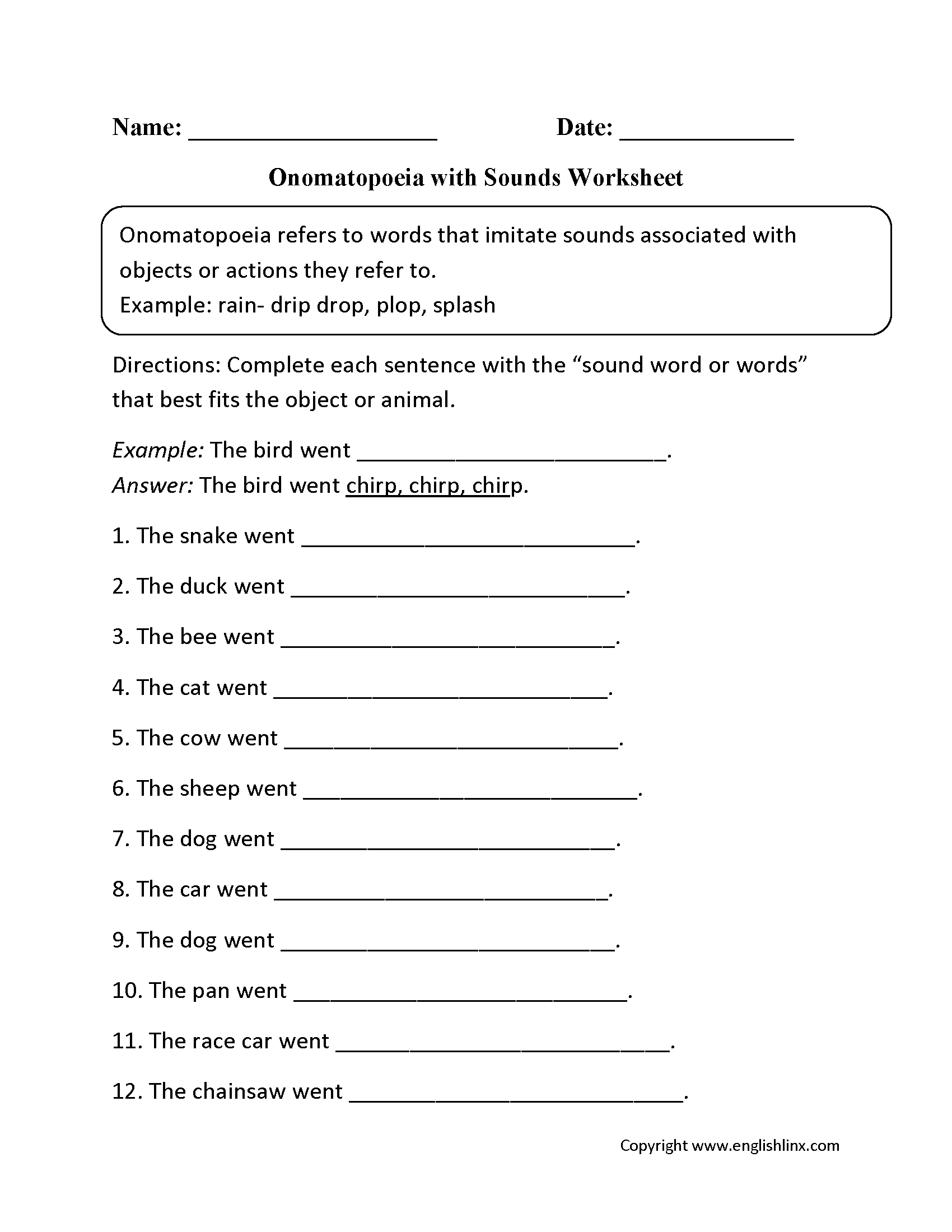 Englishlinx Figurative Language Worksheets