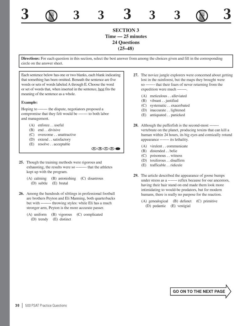 Extended Ebook Content For 500 PSAT Practice Questions Practice Test 1