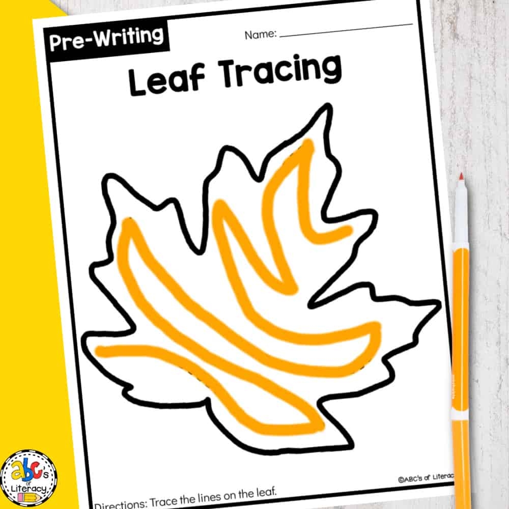 Free Printable Fall Line Tracing Worksheets Free Printable Fall Line Tracing Worksheets