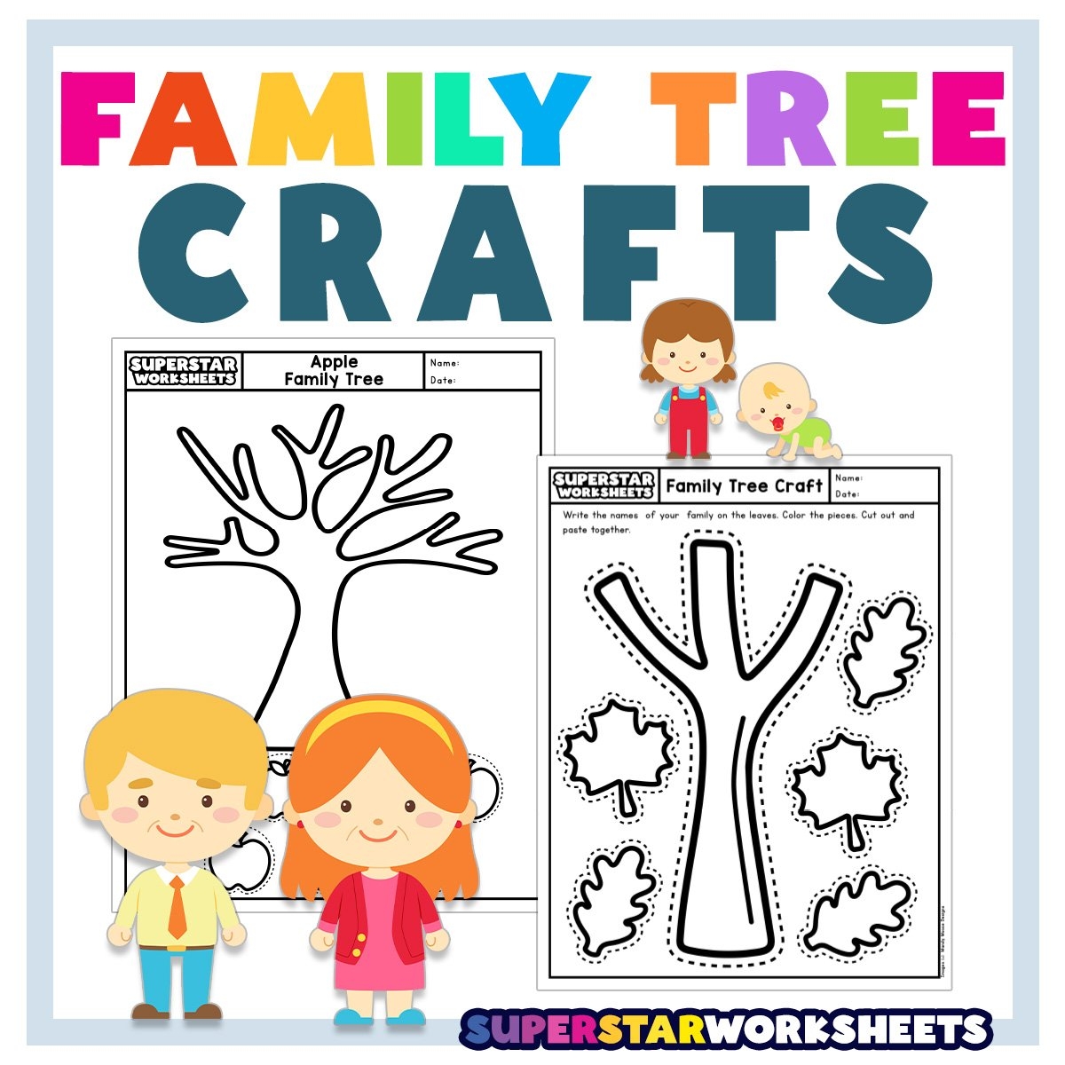 Family Tree Craft Superstar Worksheets Family Tree Craft Superstar Worksheets