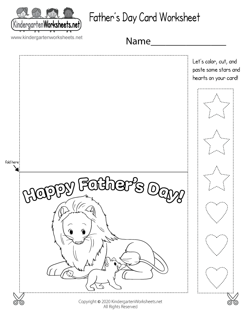 Father s Day Card Worksheet Free Printable Digital U0026 PDF Father s Day Card Worksheet Free Printable Digital U0026 PDF