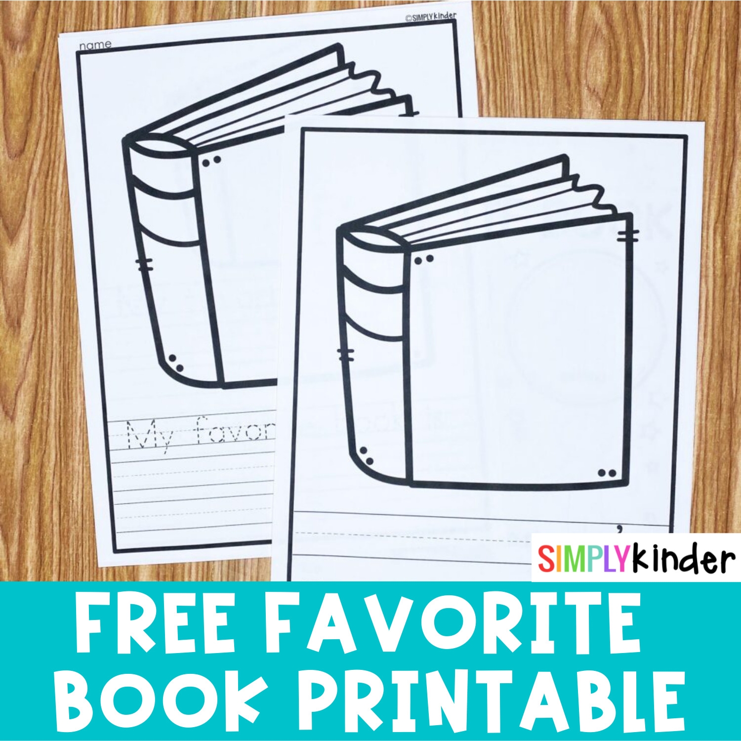 Favorite Book Free Printable Simply Kinder Favorite Book Free Printable Simply Kinder