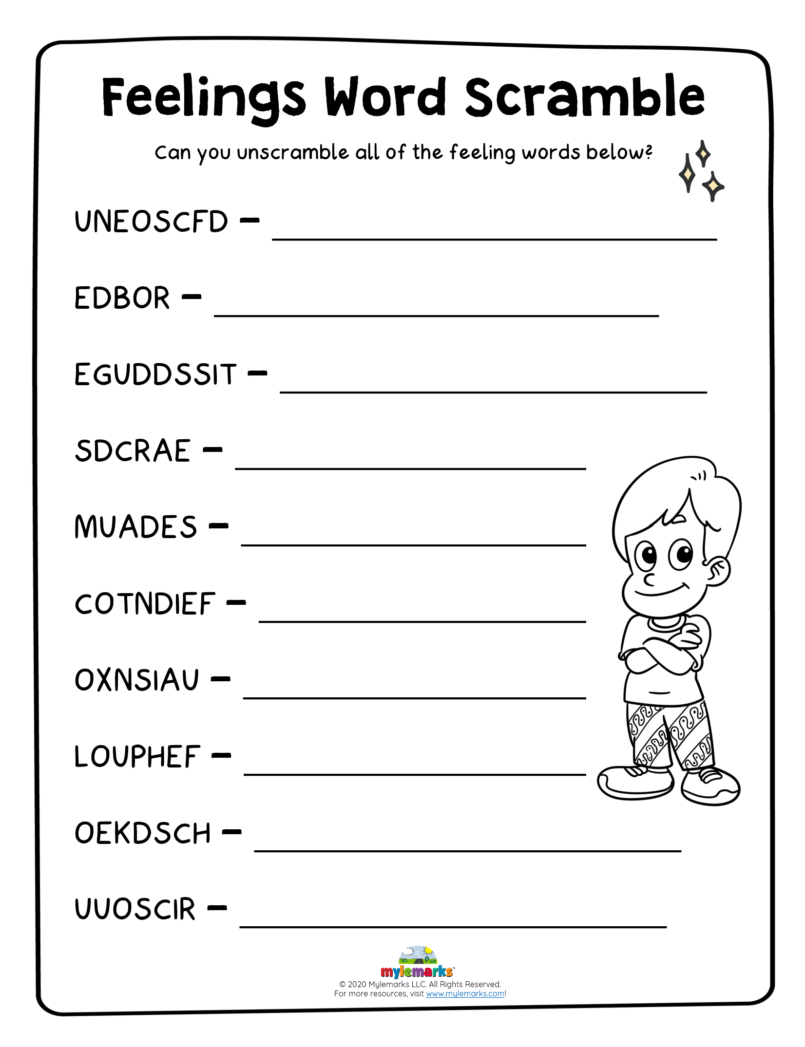 Feelings ACTIVITY Pack Printable  Feelings ACTIVITY Pack Printable