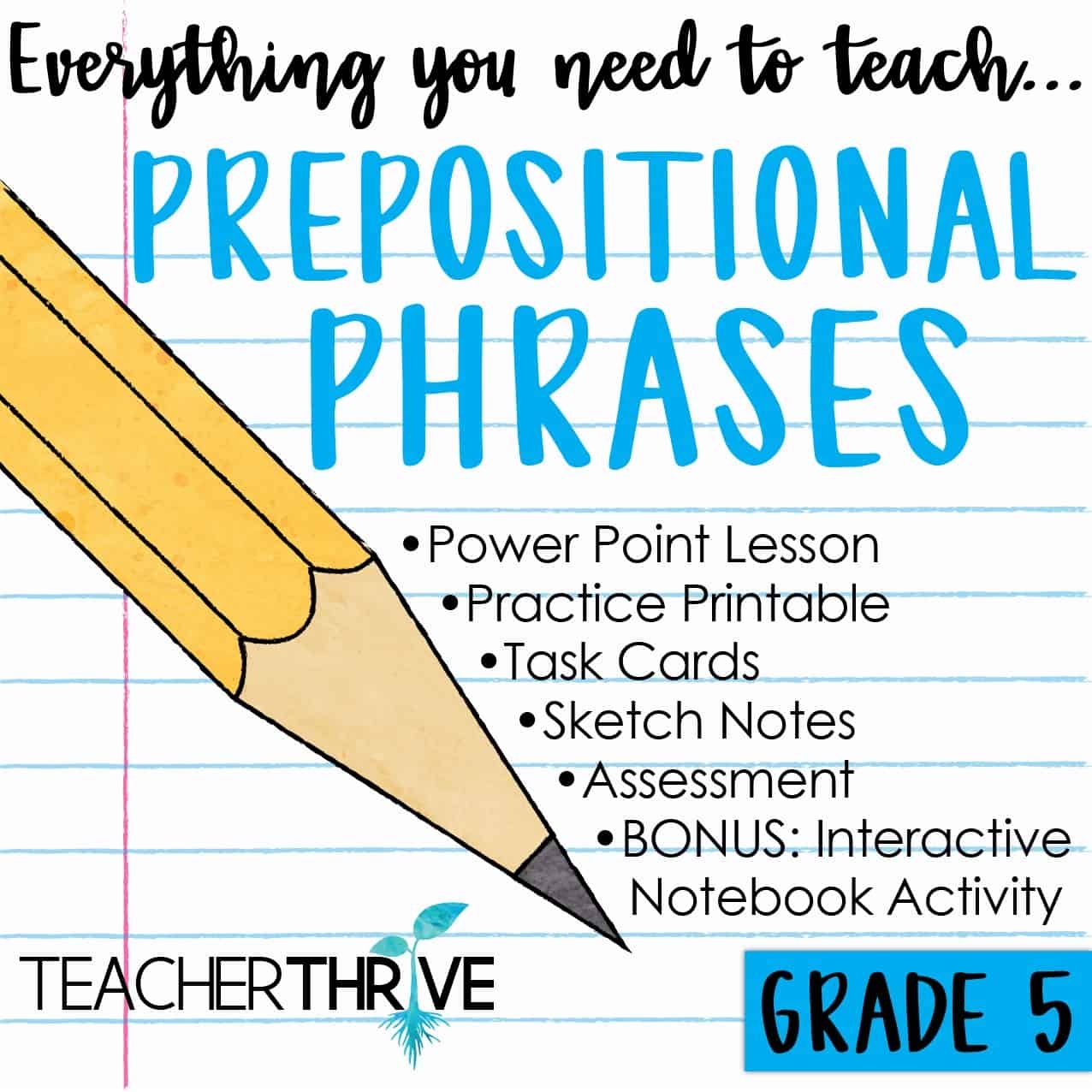 Prepositional Phrase Free Printable Worksheet